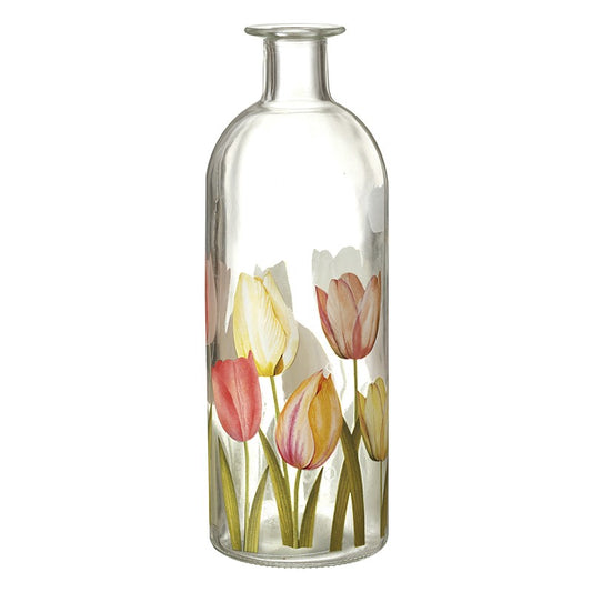 Decorative Tulip Glass Bottle