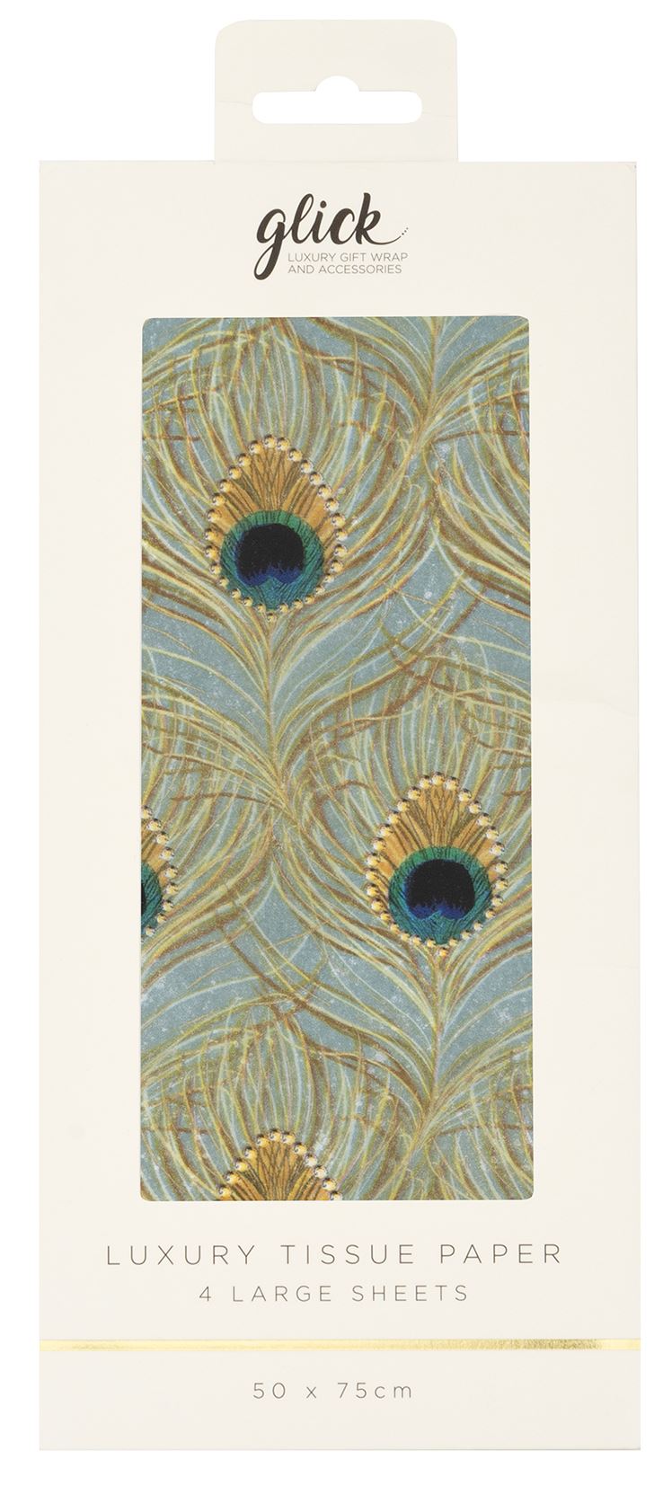 Glick Peacock Quill Gift Wrap