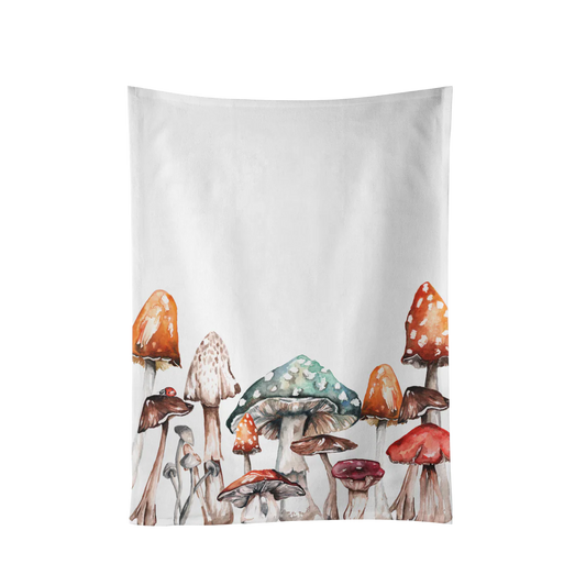 'The Forest' - Mushroom design cotton tea towel