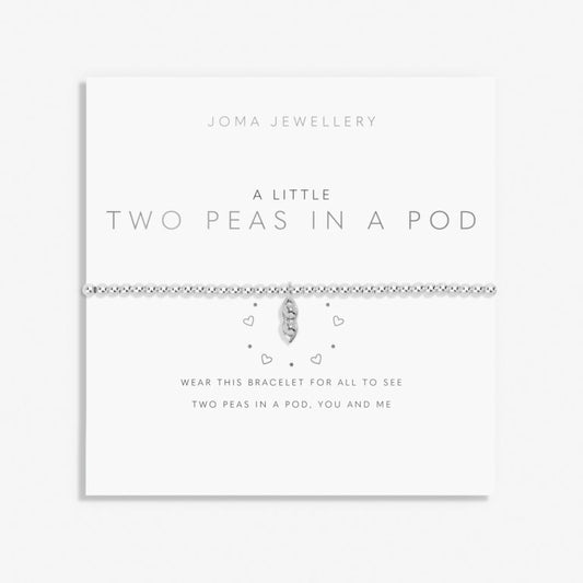 A Little 'Two Peas In A Pod' Bracelet In Silver Plating