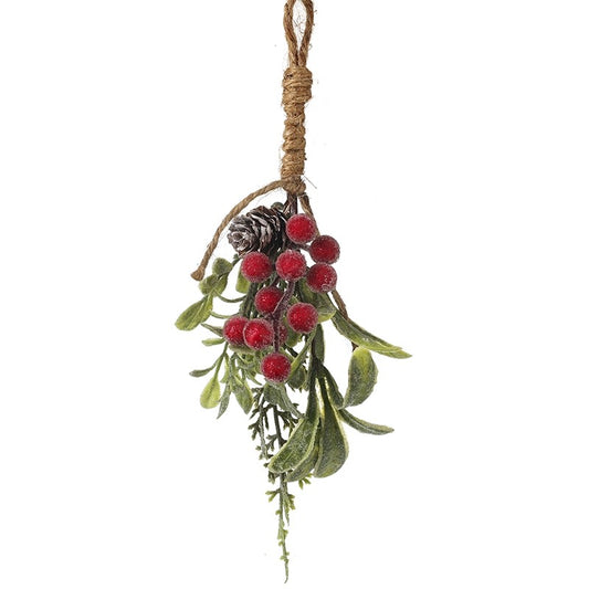 Red Green Berry & Leaves Decor