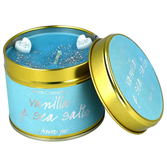 Vanilla & Sea Salt Tin Candle