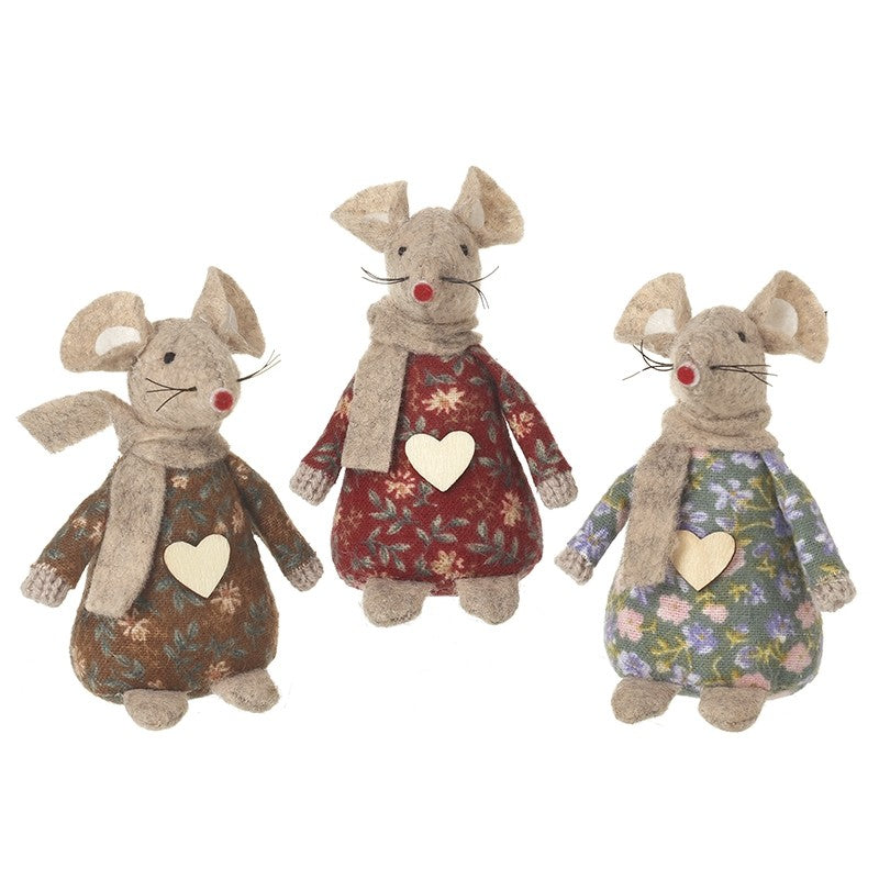 Mice With Scarves Mix Of 3