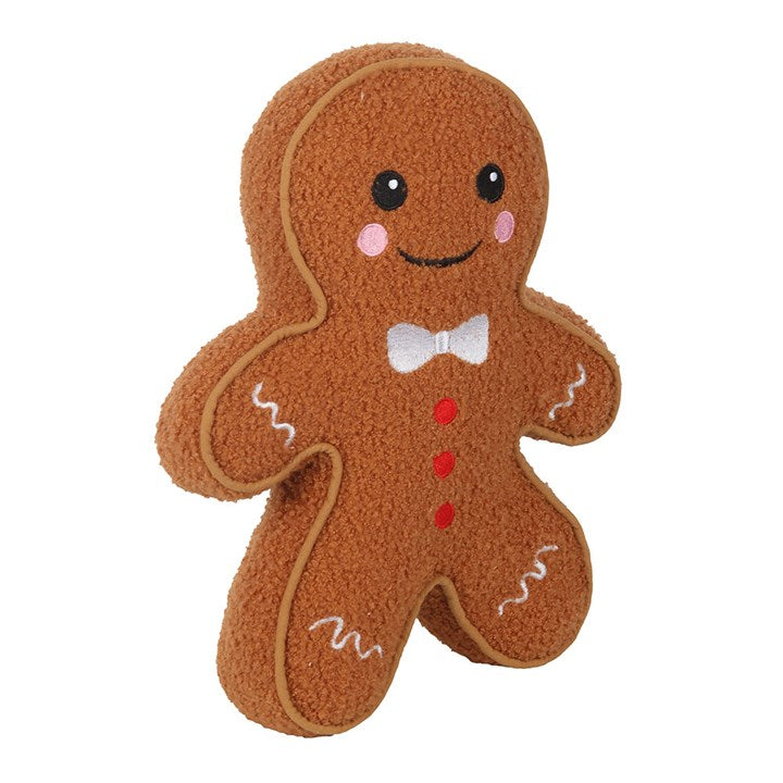 Gingerbread Man Boucle Cushion