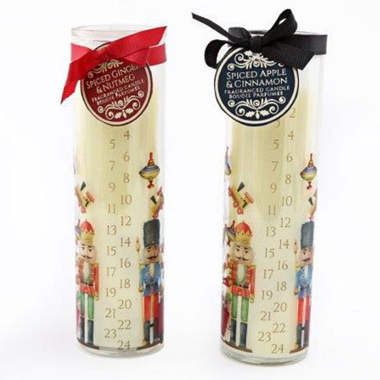Santa's Workshop Glass Tube Candle