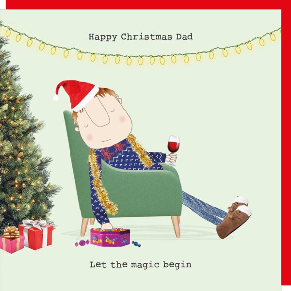 Rose made a thing - Xmas Dad Card