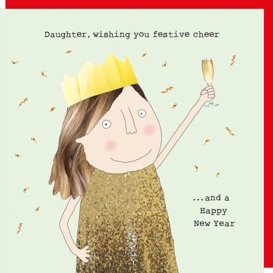 Rose made a thing - Xmas Daughter Card