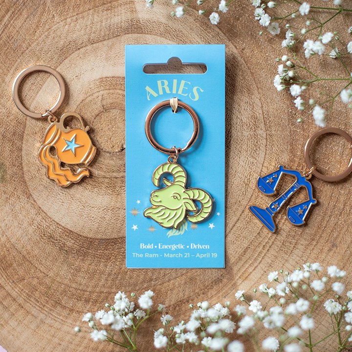 Zodiac Zest Keyrings