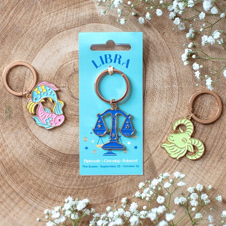 Zodiac Zest Keyrings
