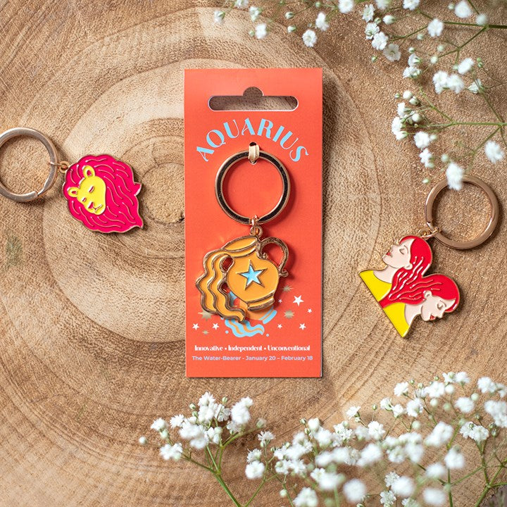Zodiac Zest Keyrings