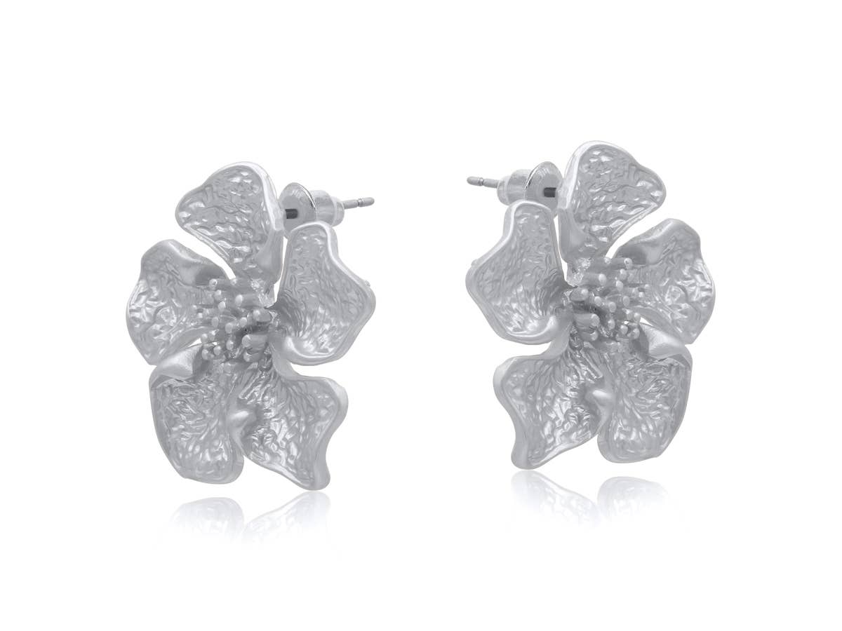 LOLA MATTE METAL EARRINGS: GOLD