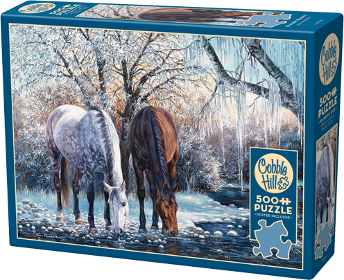 Winter's Beauty 500 Piece Cobble Hill Puzzle + Poster