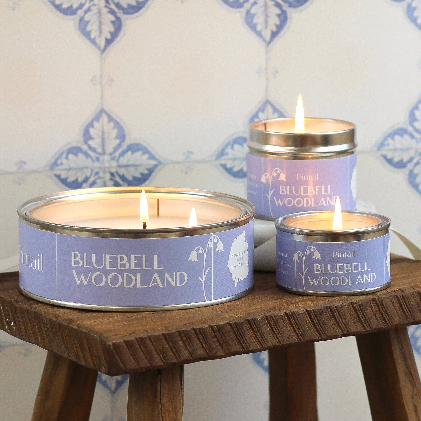 Bluebell Woodland Paint Pot Candles in Tins | Small Candles