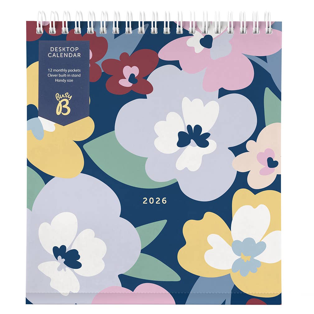 2026 Desktop Calendar - Built-in Stand & Flip-Top Binding