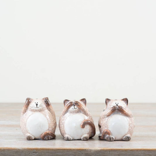3A 3 Wise Cats, 8cm