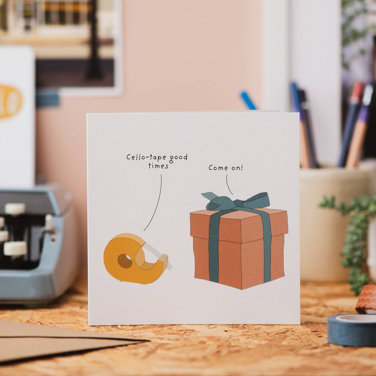 Cellotape greeting card