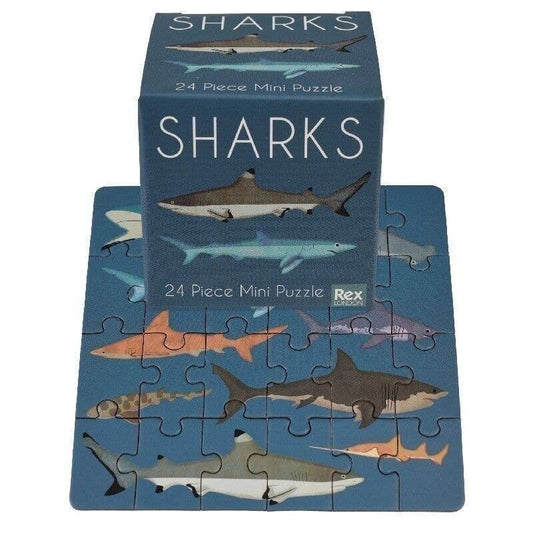 Mini Jigsaw Puzzle - Sharks