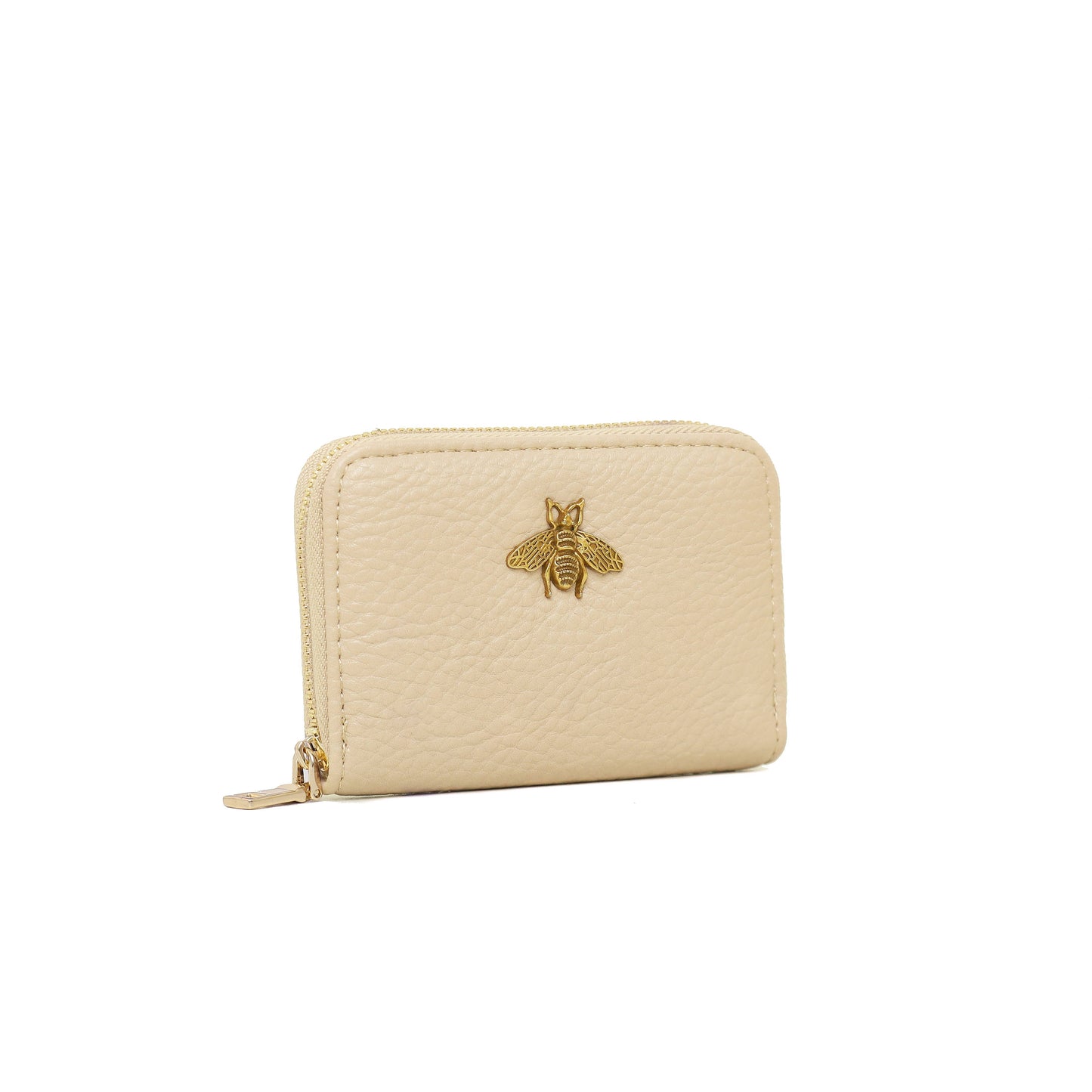 KB11 RFID Zip Card Holder with Bee Detail: ROSE