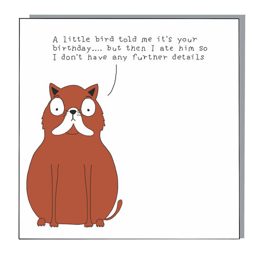 Little Bird Birthday card