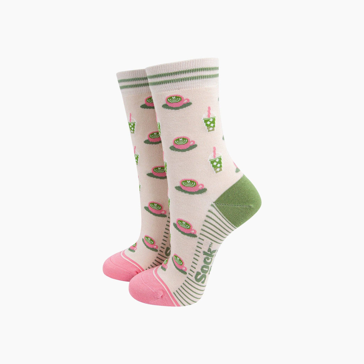 Matcha Tea Bamboo Socks in Cream: UK 3-7 | EU 36-40 | US 5-9
