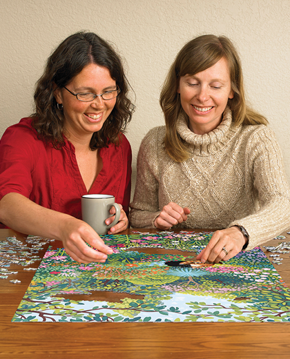 In the Garden 1000 Piece Cobble Hill Puzzle + Poster