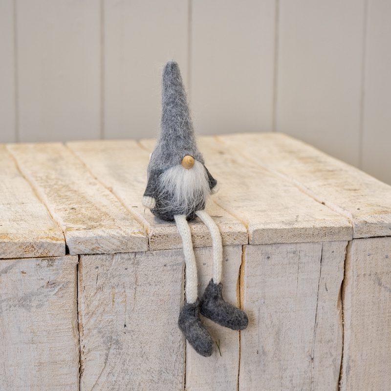 Sitting Grey Fuzzy Gonk