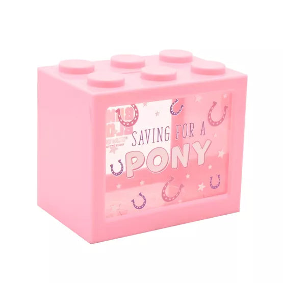 Bank Blox - Personalisable Money Box with Full Alphabet Sticker Sheet
