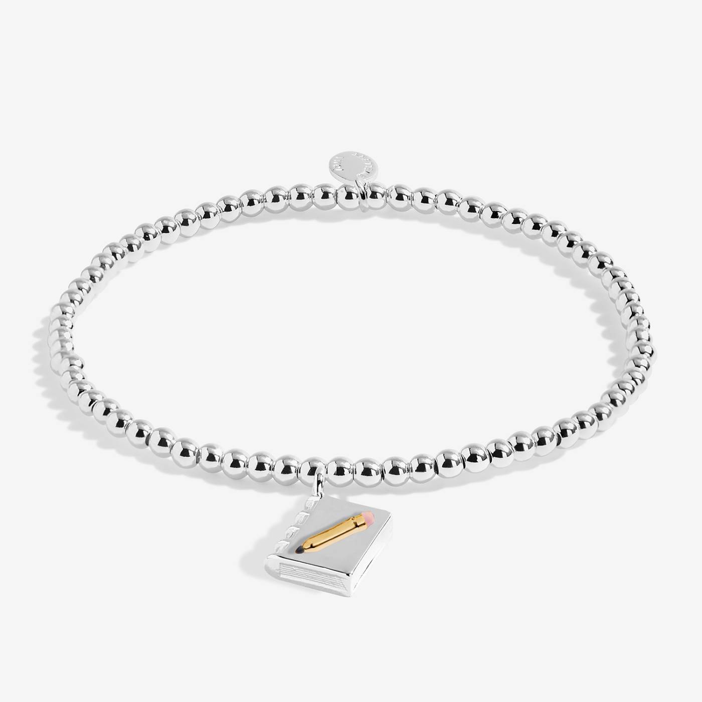 Kids' Confetti A Little 'You Are Off To School' Bracelet In Silver Plating