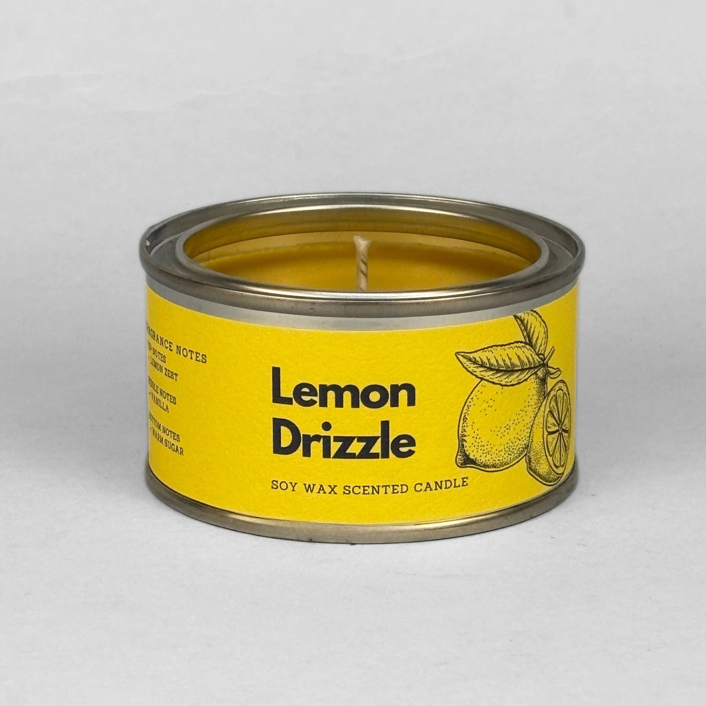 Lemon Drizzle Paint Tin Candle | Scent Palette