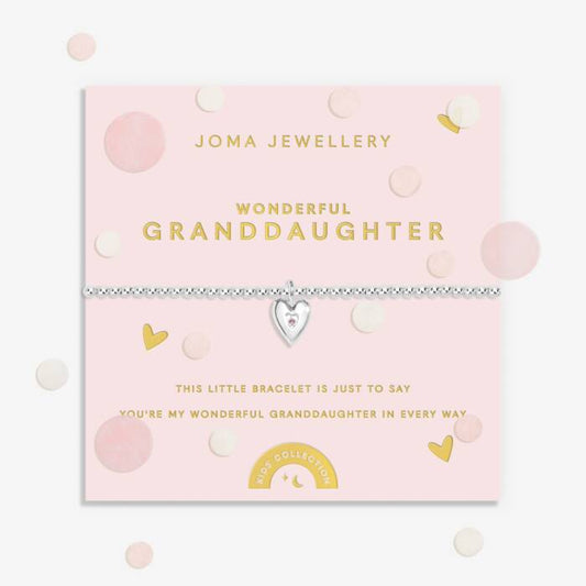 Kids' Confetti A Little 'Wonderful Granddaughter' Bracelet - C934