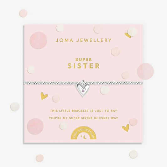 Kids' Confetti A Little 'Super Sister' Bracelet - C936