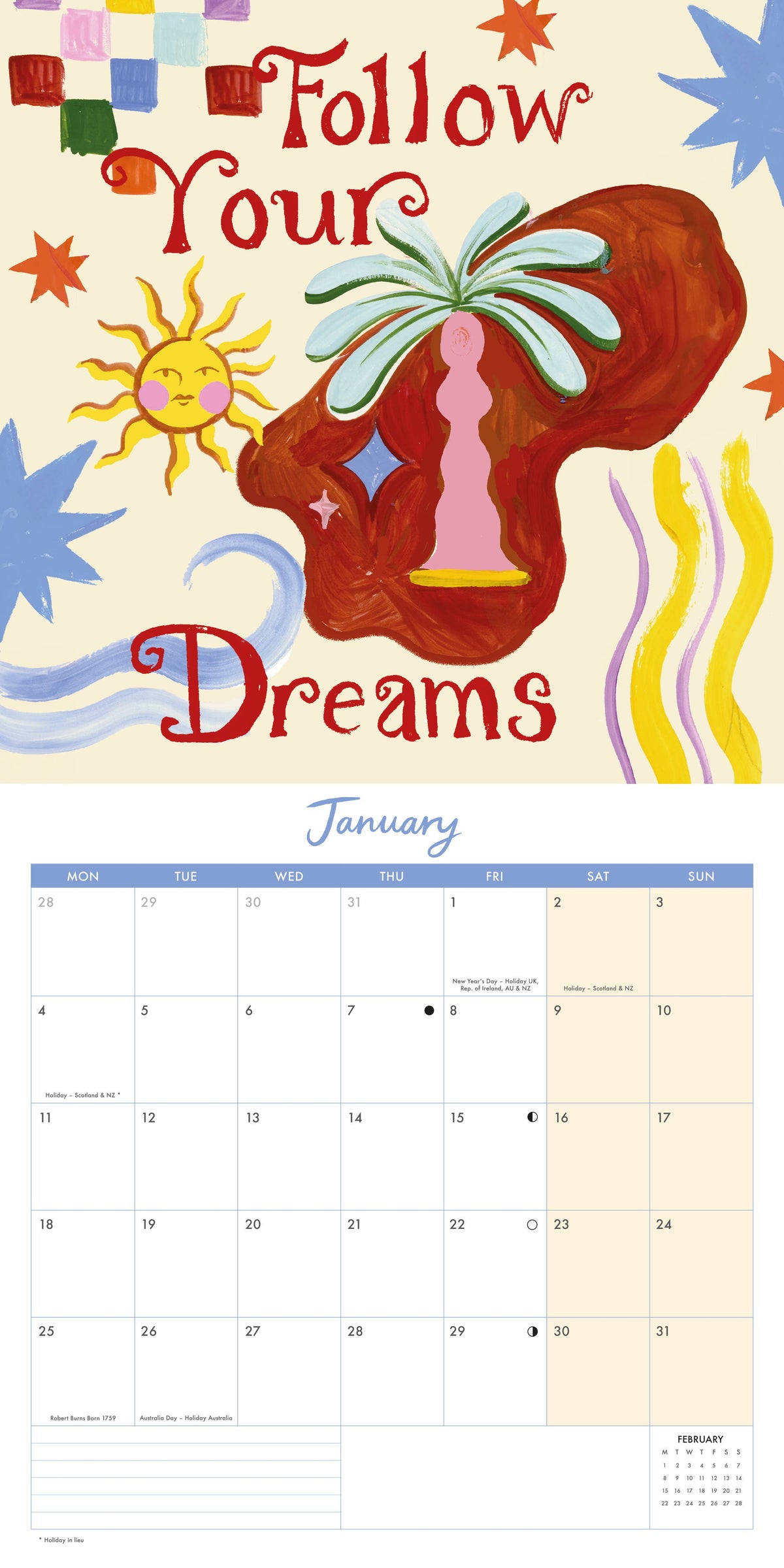 Eleanor Bowmer 2027 Electric Coast Square Calendar