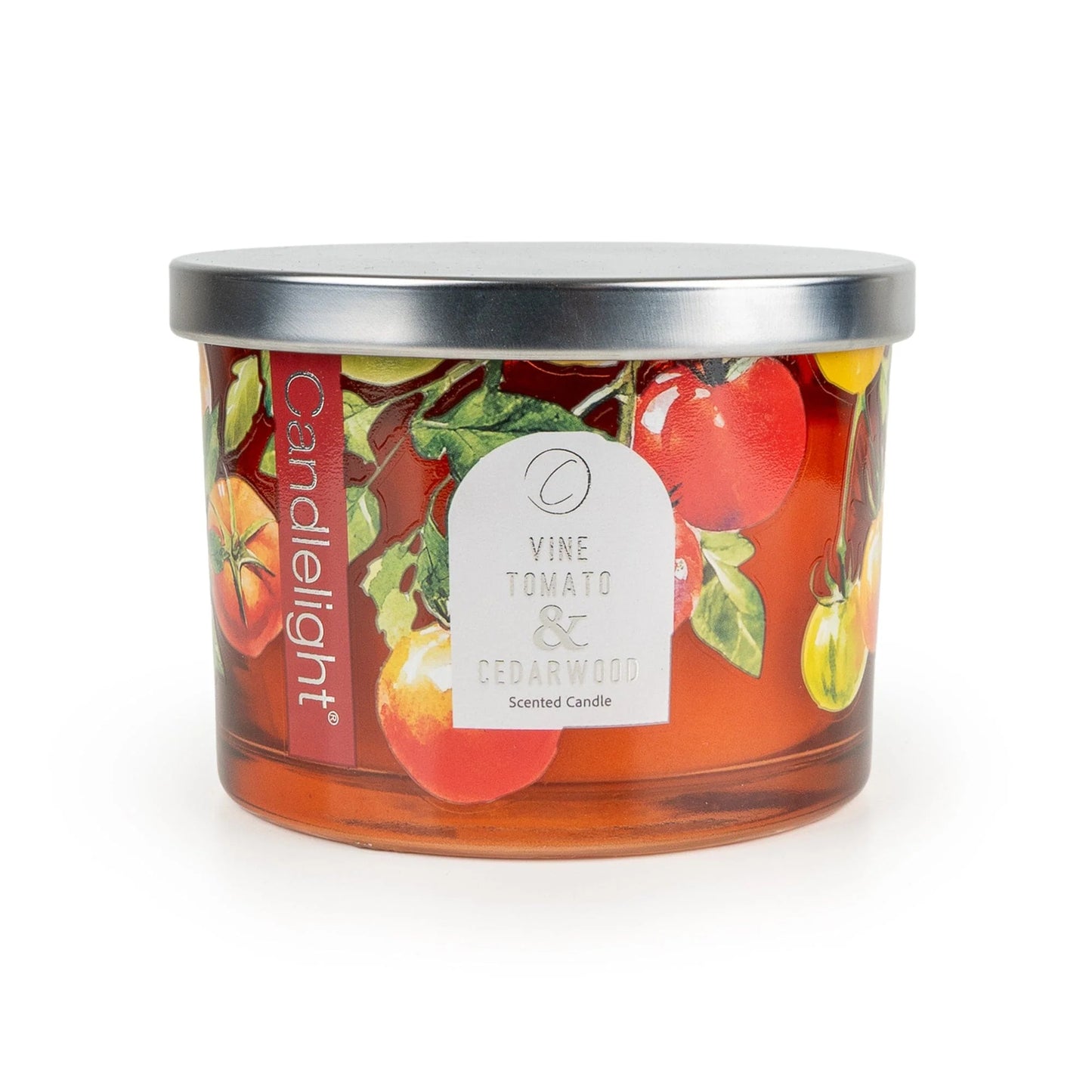 Candle4 with metal lid - Vine Tomato