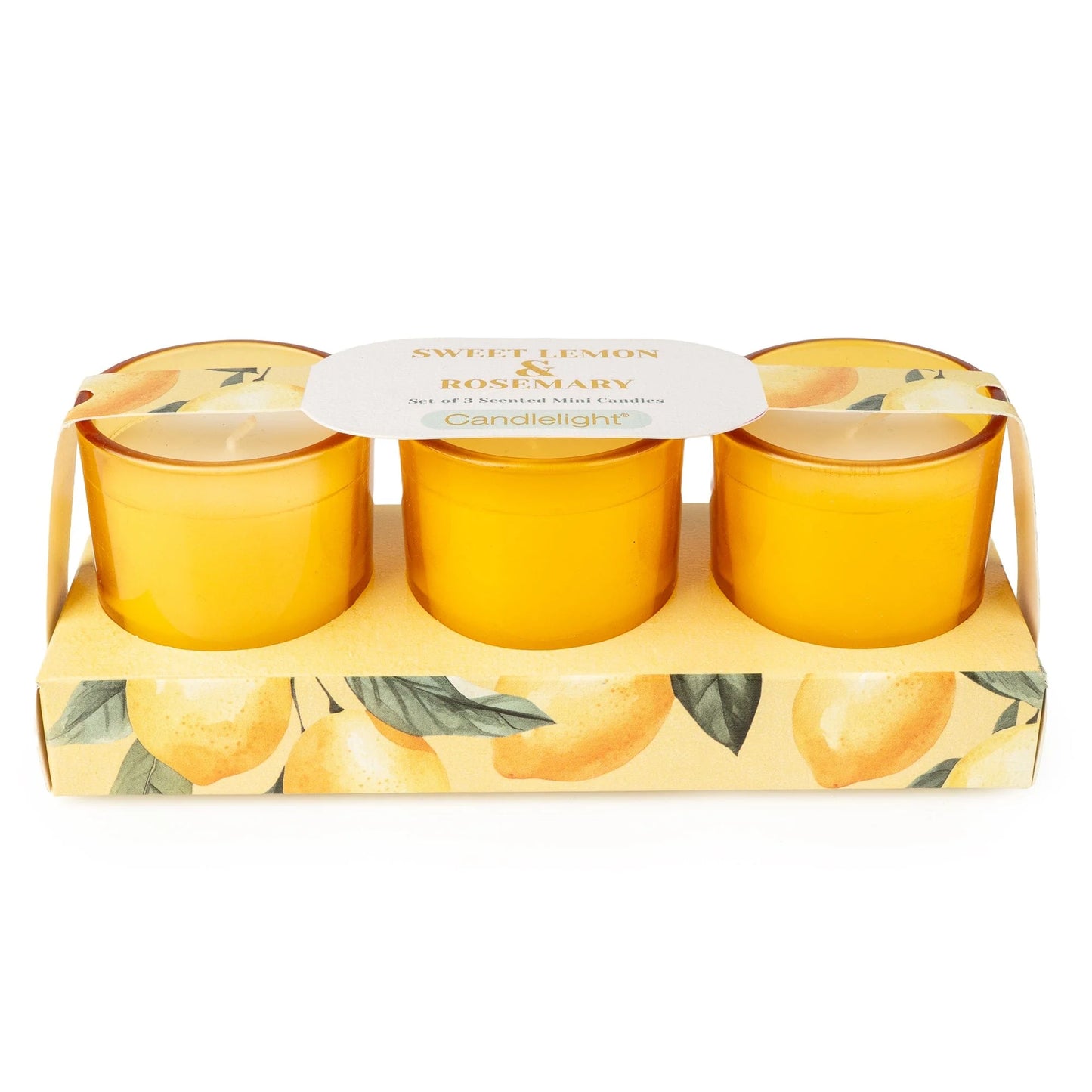 Set of 3 Votive Candles - Sweet lemon & Rosemary