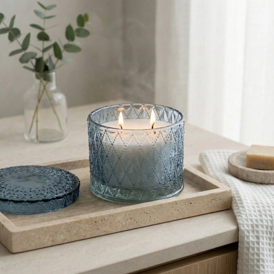 Round Embossed Candle Jar - Tianshui