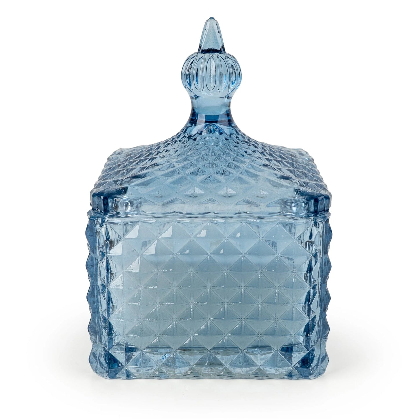 Square Embossed Candle Jar - Tianshui