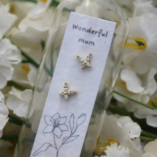 Wonderful Mum Butterfly Jar Earrings