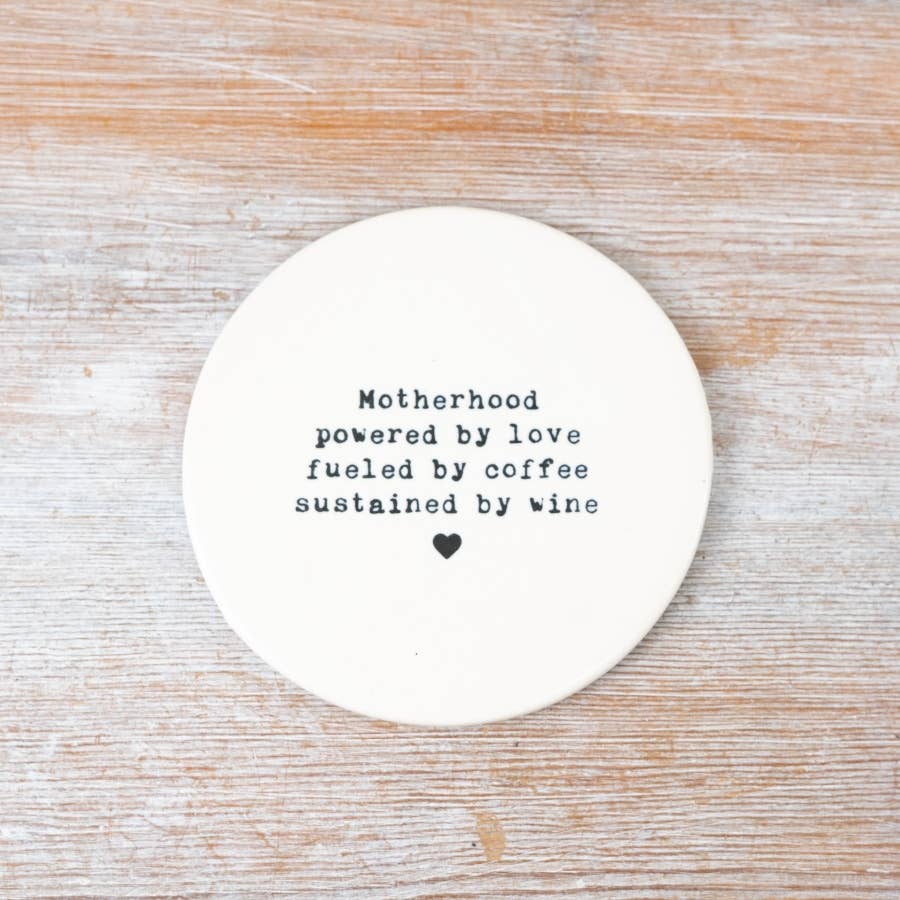 Motherhood Porcelain Coaster, 10cm