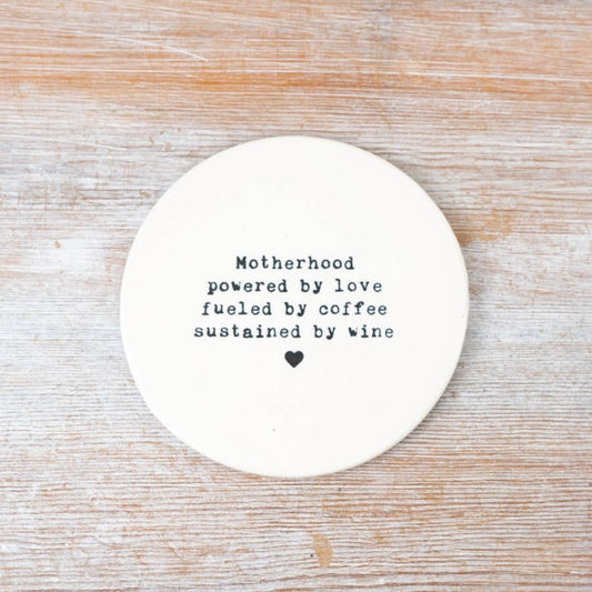 Motherhood Porcelain Coaster, 10cm