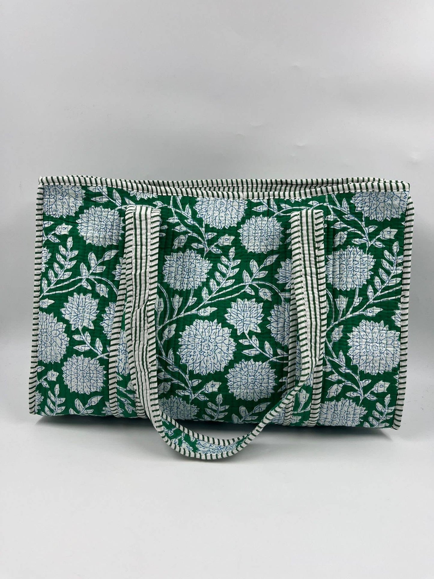 100% Cotton Kantha Quilted Boho Reversible (Small) Tote Bag