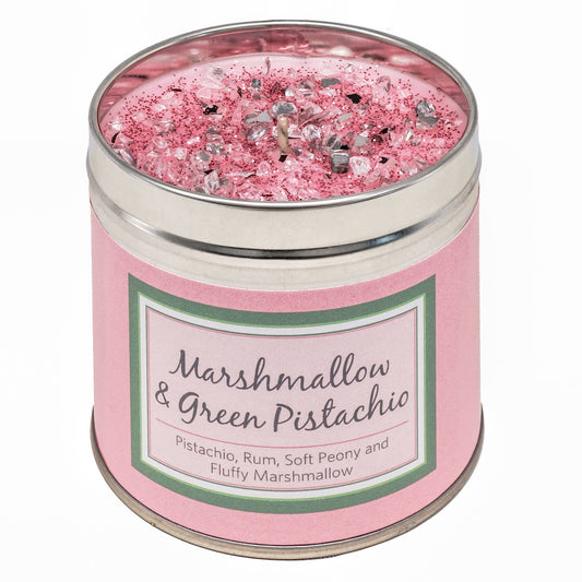 SERIOUSLY SCENTED CANDLE – MARSHMALLOW AND GREEN PISTACHIO