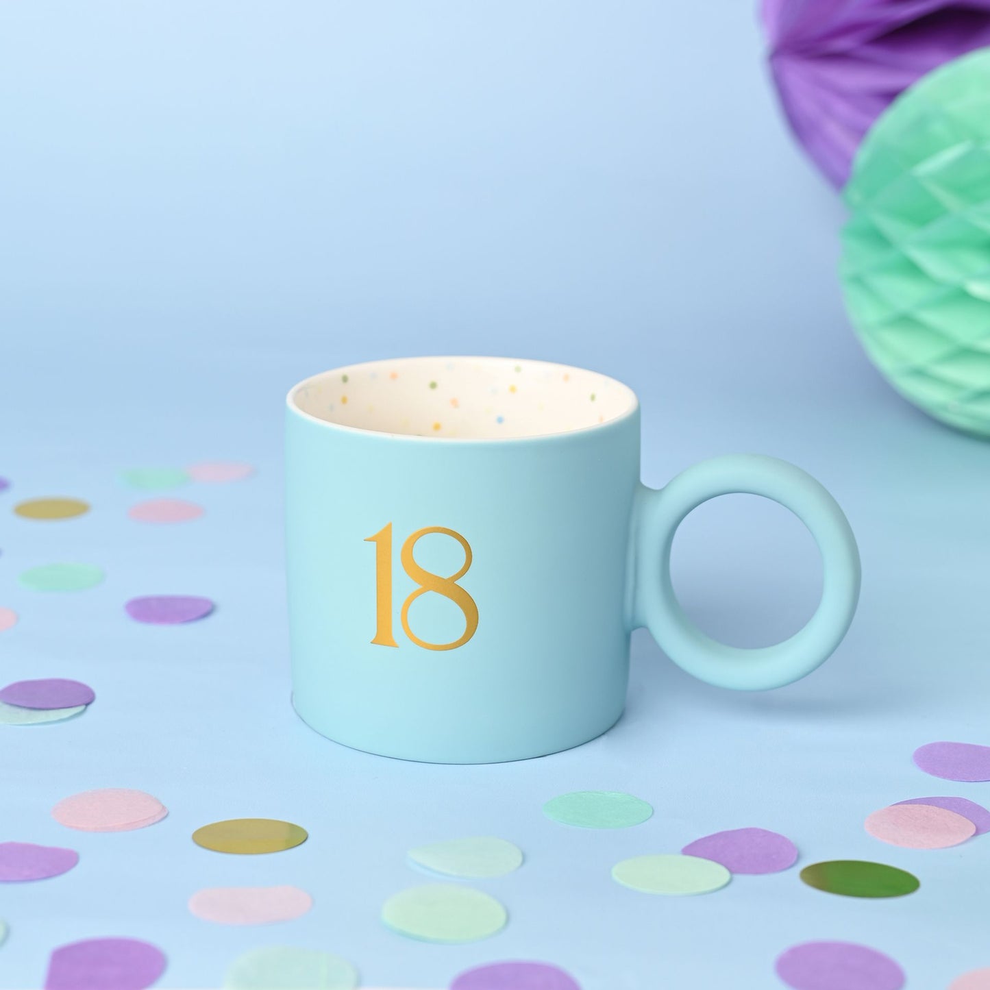 Confetti Mug - 18 Blue