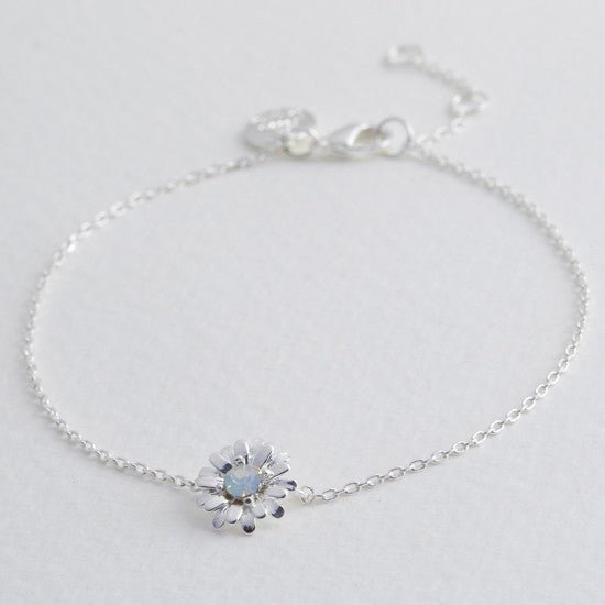Lisa Angel Crystal Daisy charm Bracelet