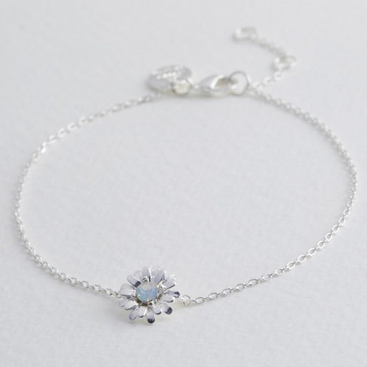 Lisa Angel Crystal Daisy charm Bracelet