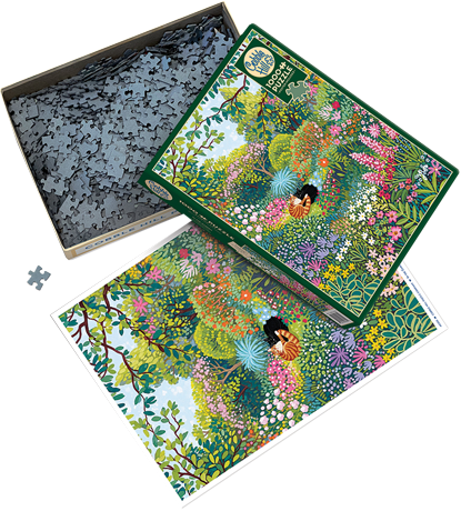 In the Garden 1000 Piece Cobble Hill Puzzle + Poster
