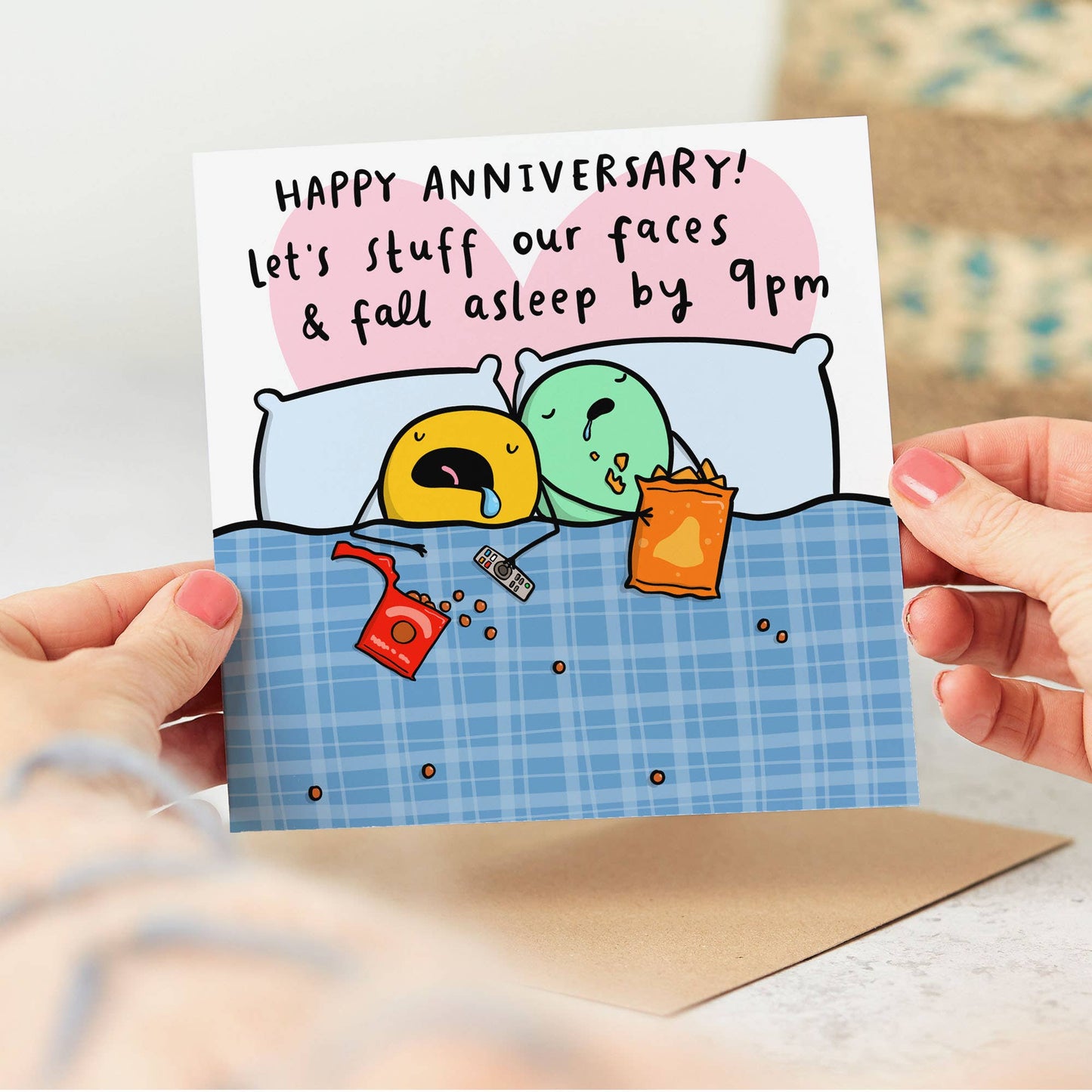 Fall Asleep By 9pm Funny Anniversary Card