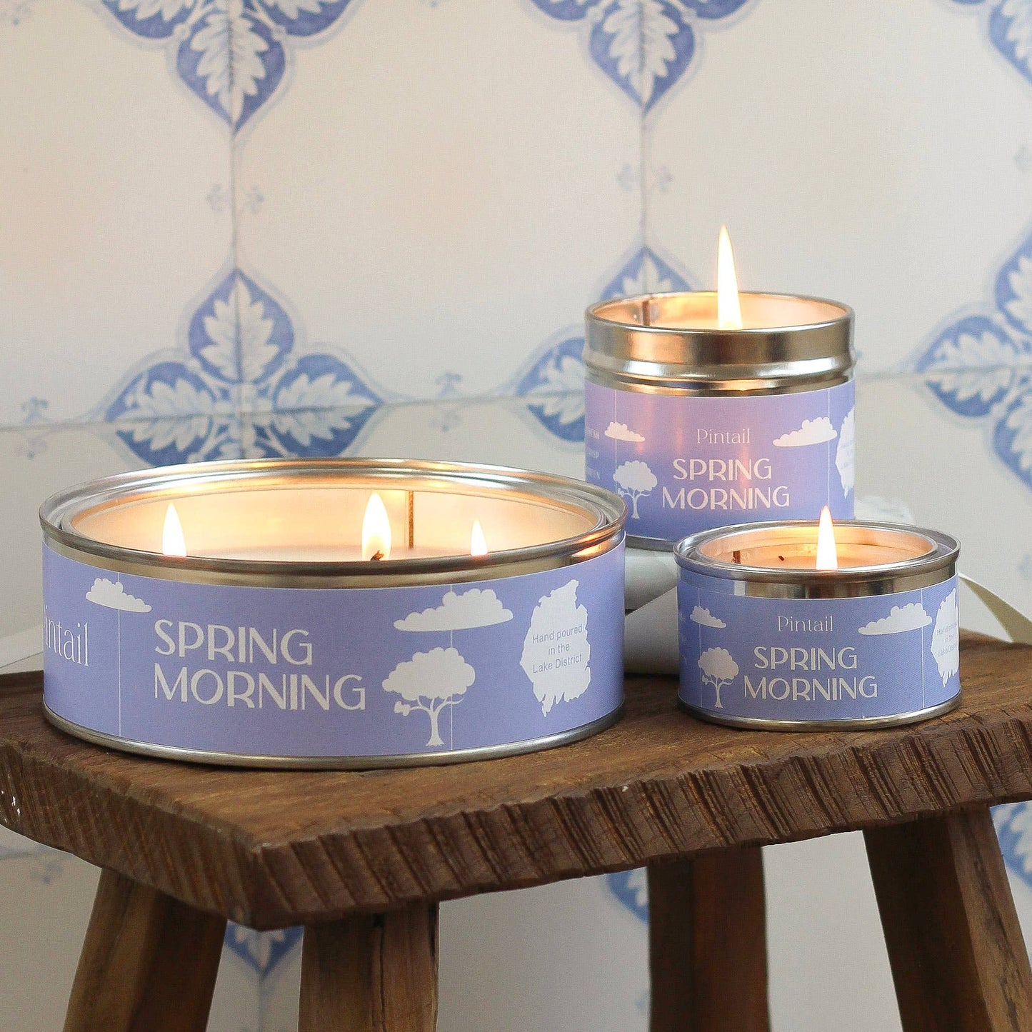 Spring Morning Paint Pot Candles in Tins | Small Candles