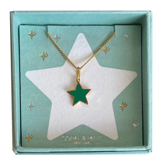 Christmas Edition - Emerald Star Necklace