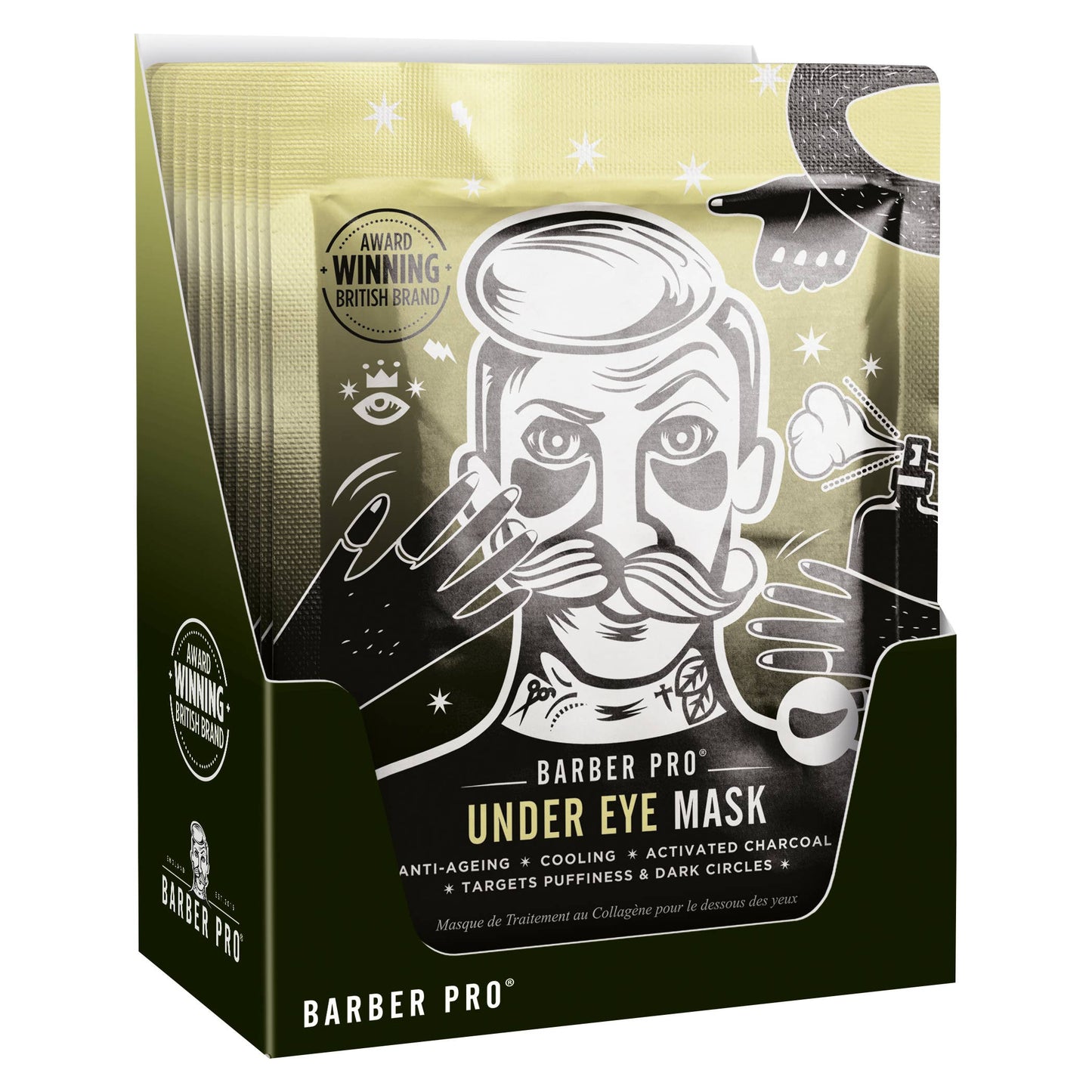 Sale - BARBER PRO Under Eye Mask - 3 pairs in a pouch!