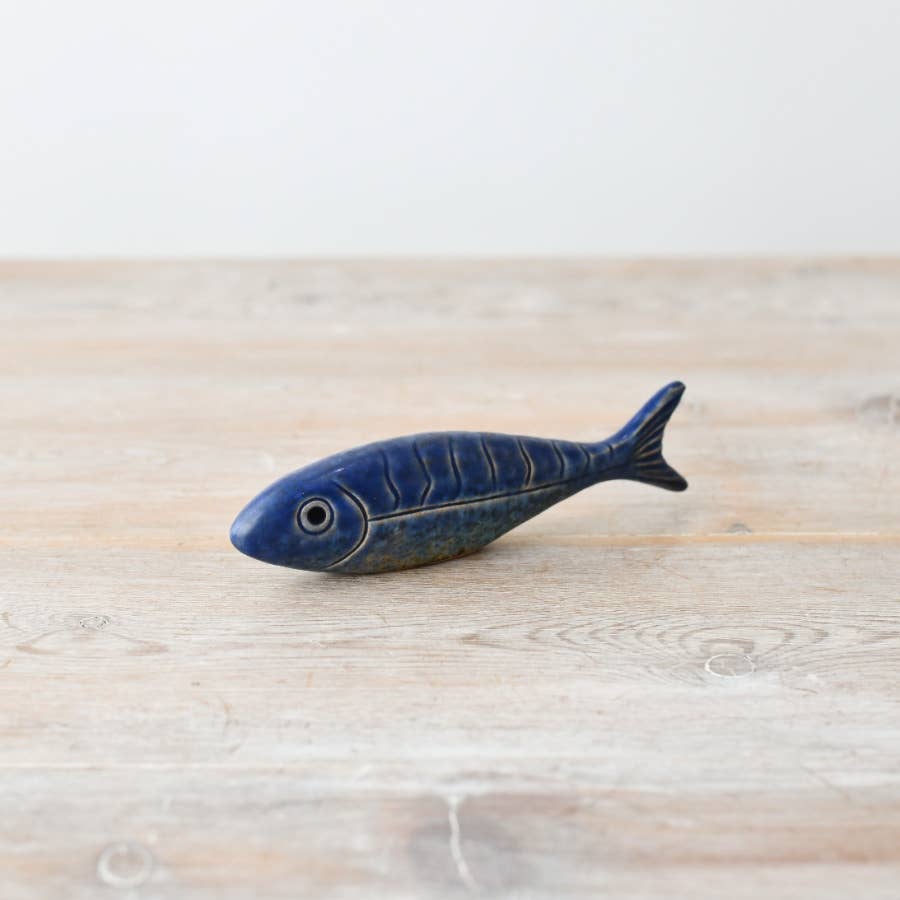 Blue Speckle Fish Deco, 9.4cm